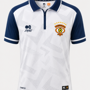 CAMISETA DE SALIDA BLANCA CON AZUL 2026